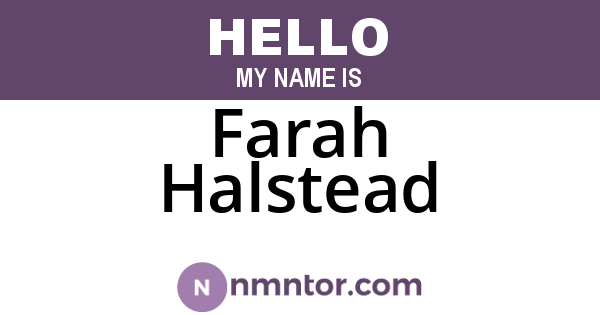 Farah Halstead