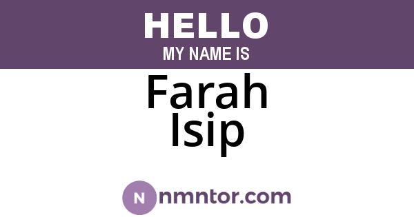 Farah Isip