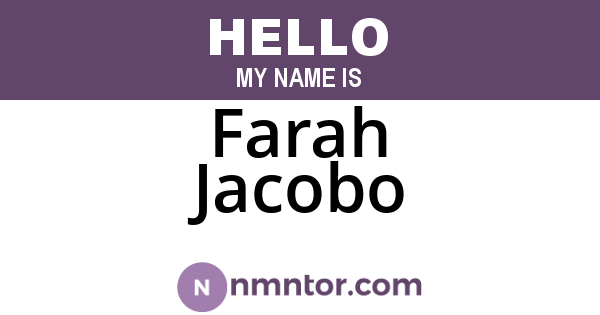 Farah Jacobo