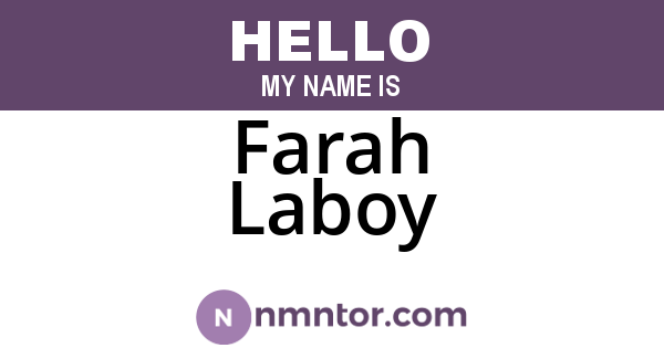 Farah Laboy