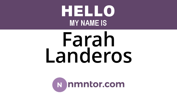 Farah Landeros