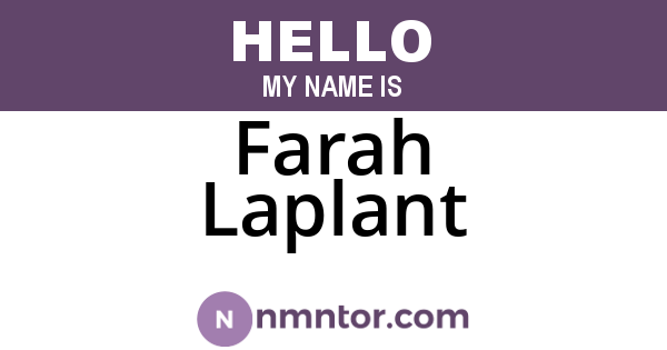 Farah Laplant