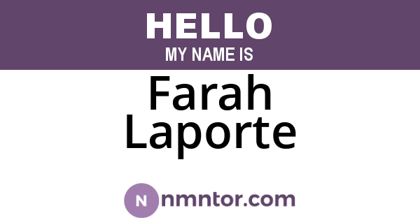 Farah Laporte