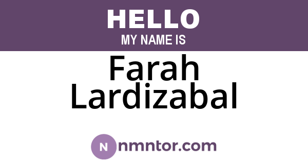 Farah Lardizabal