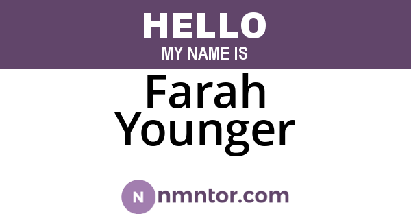 Farah Younger