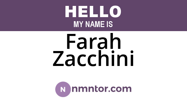 Farah Zacchini