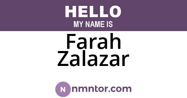 Farah Zalazar