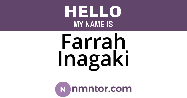 Farrah Inagaki