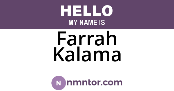 Farrah Kalama