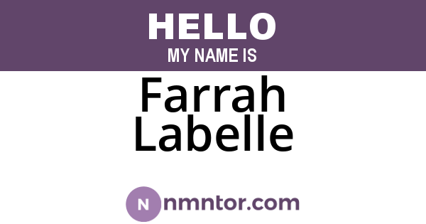 Farrah Labelle