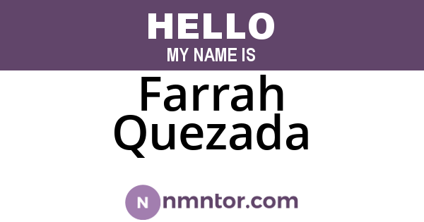 Farrah Quezada