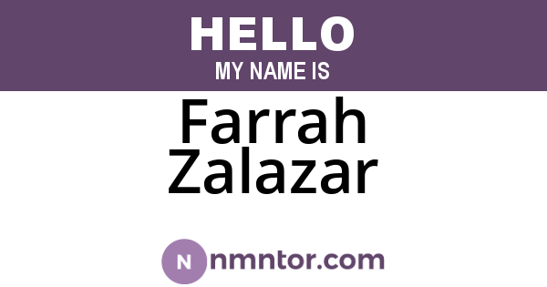Farrah Zalazar