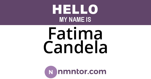 Fatima Candela