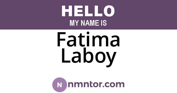 Fatima Laboy