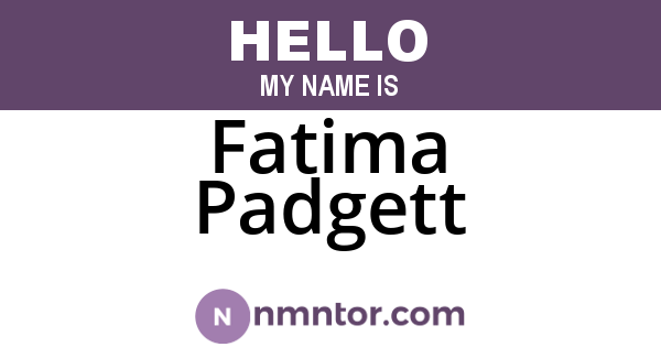 Fatima Padgett