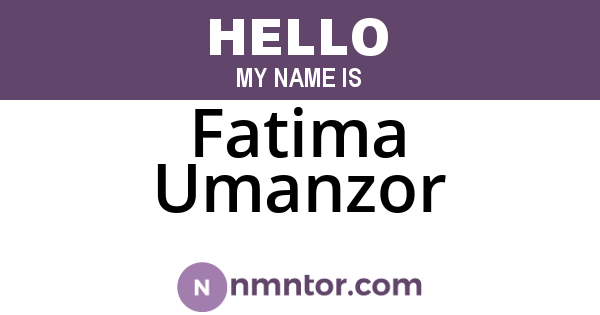 Fatima Umanzor
