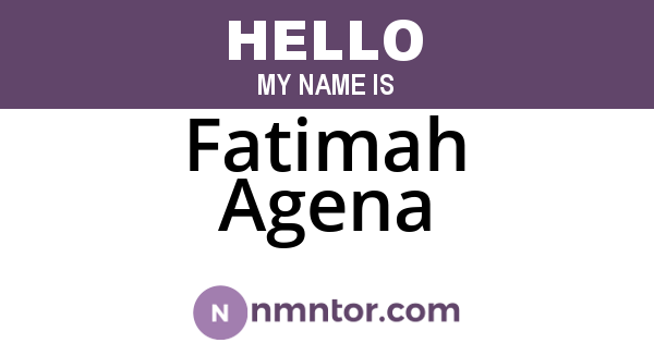 Fatimah Agena