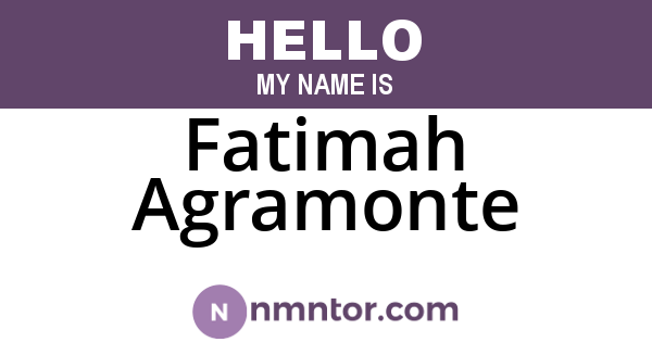 Fatimah Agramonte