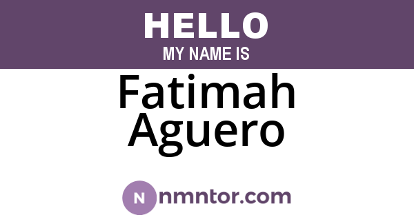 Fatimah Aguero