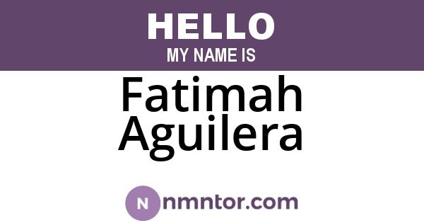 Fatimah Aguilera