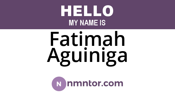 Fatimah Aguiniga