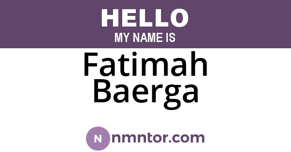 Fatimah Baerga