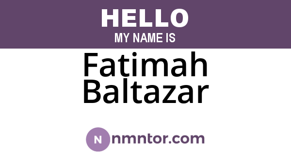 Fatimah Baltazar