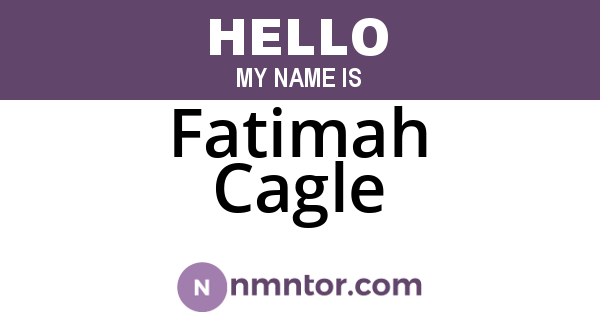 Fatimah Cagle