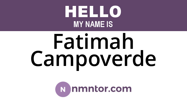 Fatimah Campoverde