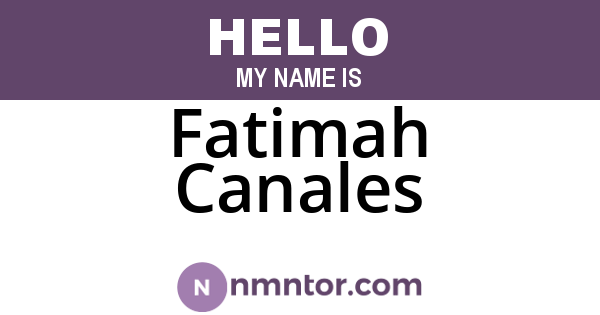 Fatimah Canales