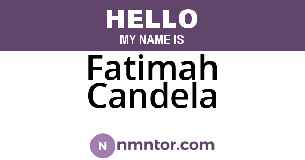 Fatimah Candela