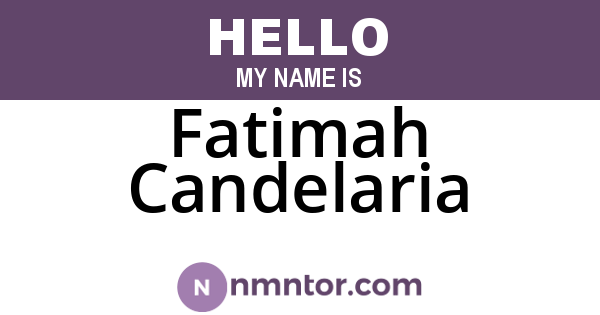Fatimah Candelaria