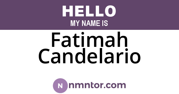 Fatimah Candelario