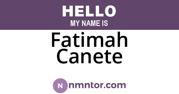 Fatimah Canete