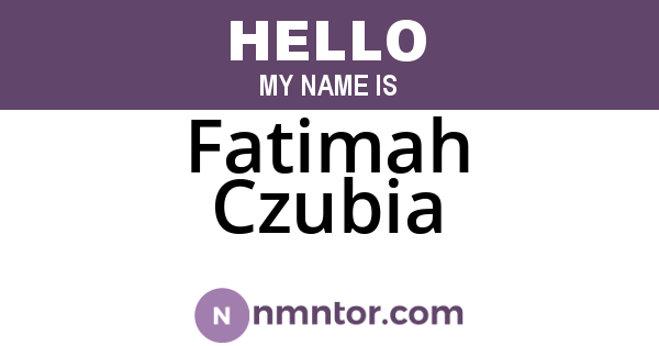 Fatimah Czubia
