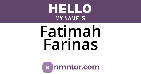 Fatimah Farinas