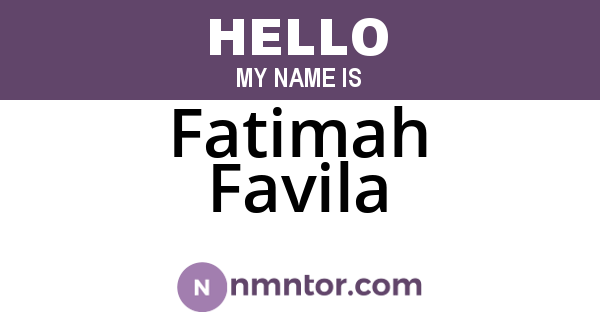 Fatimah Favila