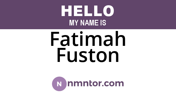 Fatimah Fuston