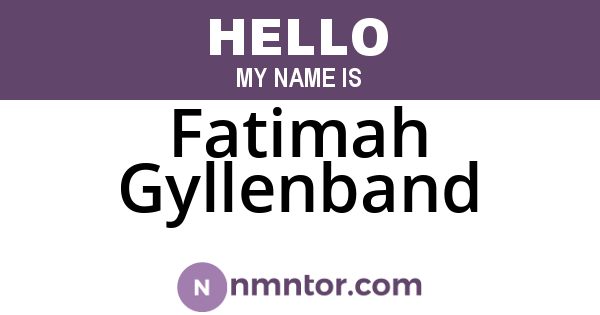 Fatimah Gyllenband