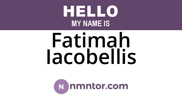 Fatimah Iacobellis