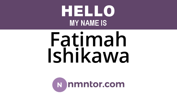 Fatimah Ishikawa