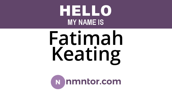 Fatimah Keating