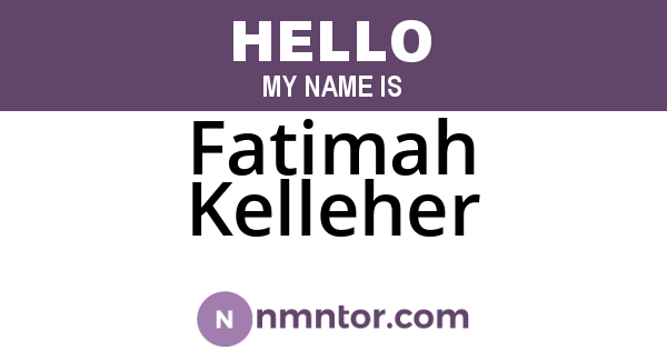 Fatimah Kelleher
