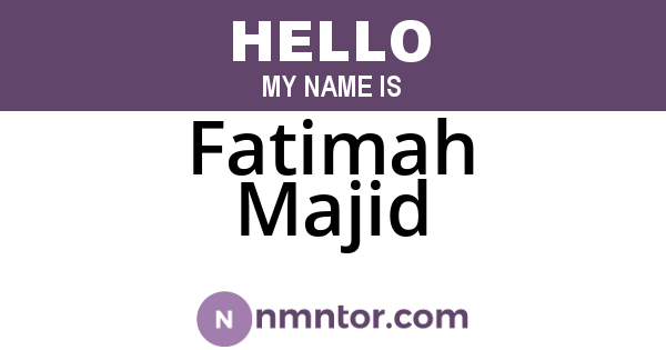 Fatimah Majid