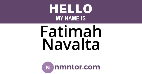 Fatimah Navalta