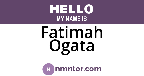 Fatimah Ogata