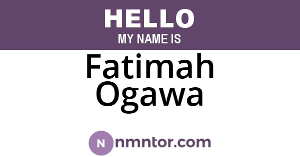 Fatimah Ogawa