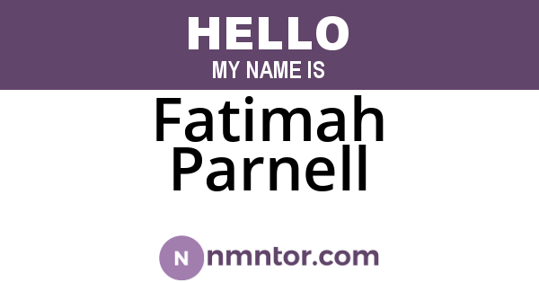 Fatimah Parnell