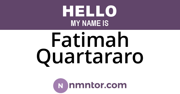 Fatimah Quartararo