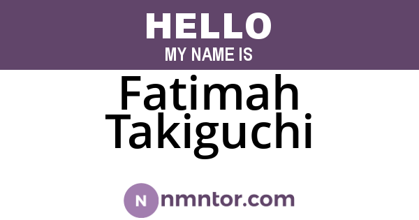 Fatimah Takiguchi